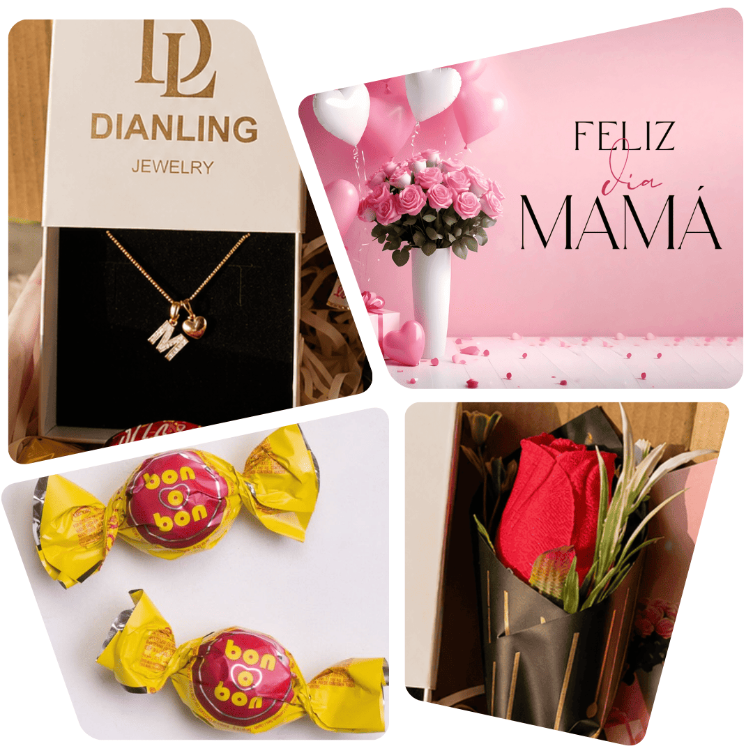 ✨SET CORAZON COLLAR LETRA + ARETE Y PULSERA ORO ROSA 18 KILATES❤️
